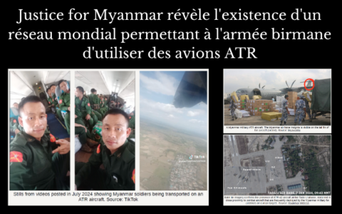 Justice for Myanmar révèle l’existence d’un réseau mondial permettant à l’armée birmane d’utiliser des avions ATR